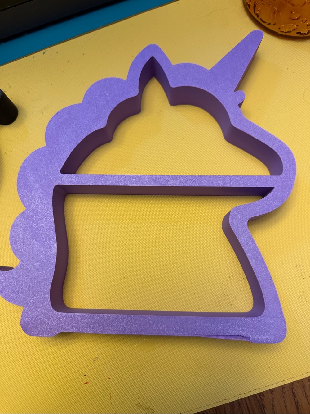 Cute pastel purple unicorn shelf or wall miniature display shelf!